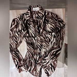 SHEIN Zebra button down!